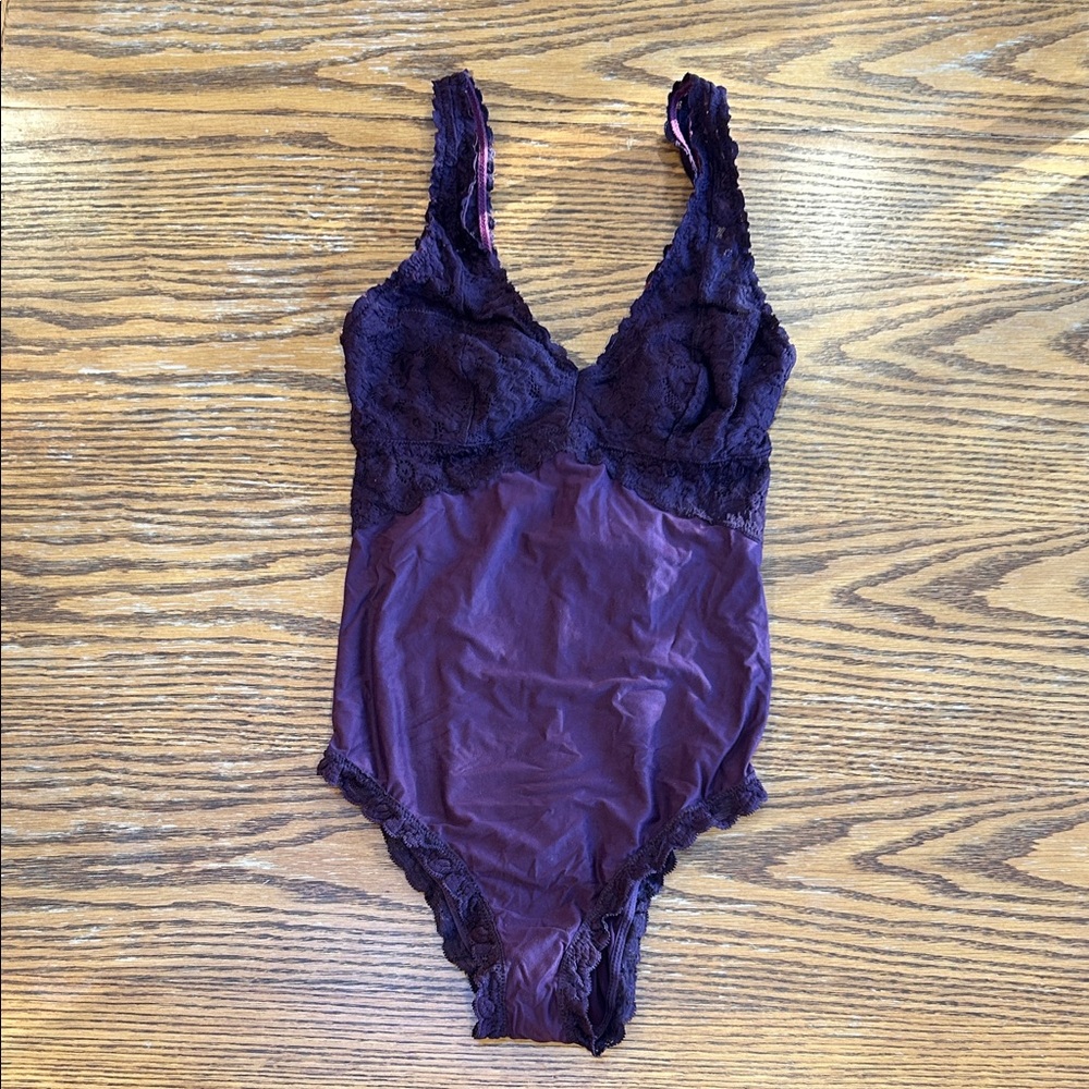 Purple Lace Bodysuit - size M